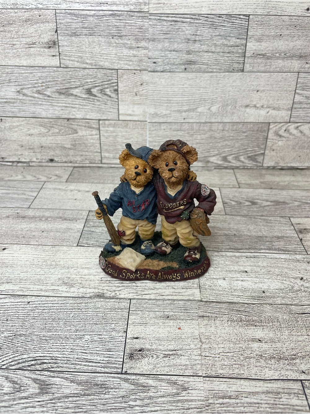 Boyds Bear Figurines Baseball "Good Sports Are Always Winners"